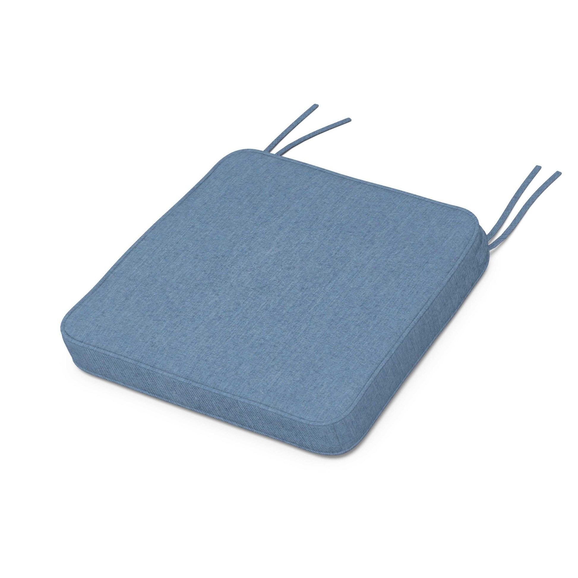 POLYWOOD Chinoiserie Side Chair Seat Cushion — Sky Blue