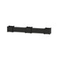 POLYWOOD 48" Vineyard Straight Double Planter Storage Bench Set- Large — Black
