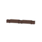 POLYWOOD 48" Country Living Straight Double Planter Storage Bench Set — Mahogany
