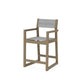 POLYWOOD EDGE Sling Counter Arm Chair — Vintage Sahara / Metallic Sling