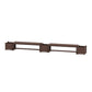 POLYWOOD 60" Country Living Straight Double Planter Bench Set — Mahogany