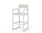 POLYWOOD EDGE Sling Bar Arm Chair — White / Parchment Sling