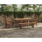 POLYWOOD Acadia 5-Piece Farmhouse Dining Set with Benches