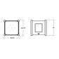 POLYWOOD Country Living Large Square Planter Box
