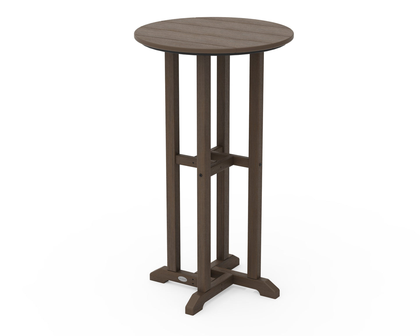 POLYWOOD 24" Round Farmhouse Bar Bistro Table — Kona