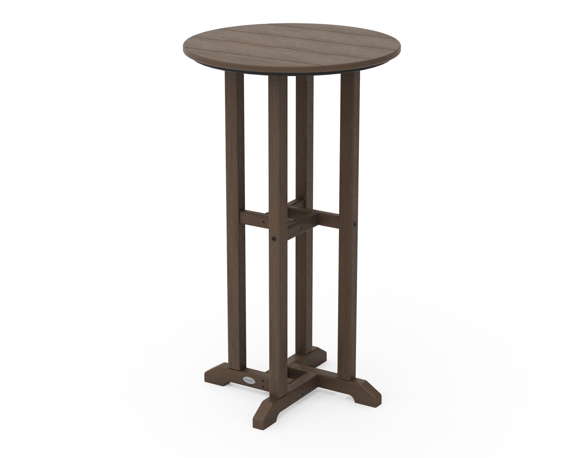 POLYWOOD 24" Round Farmhouse Bar Bistro Table — Kona