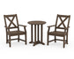 POLYWOOD Braxton 3-Piece Round Bistro Dining Set — Kona