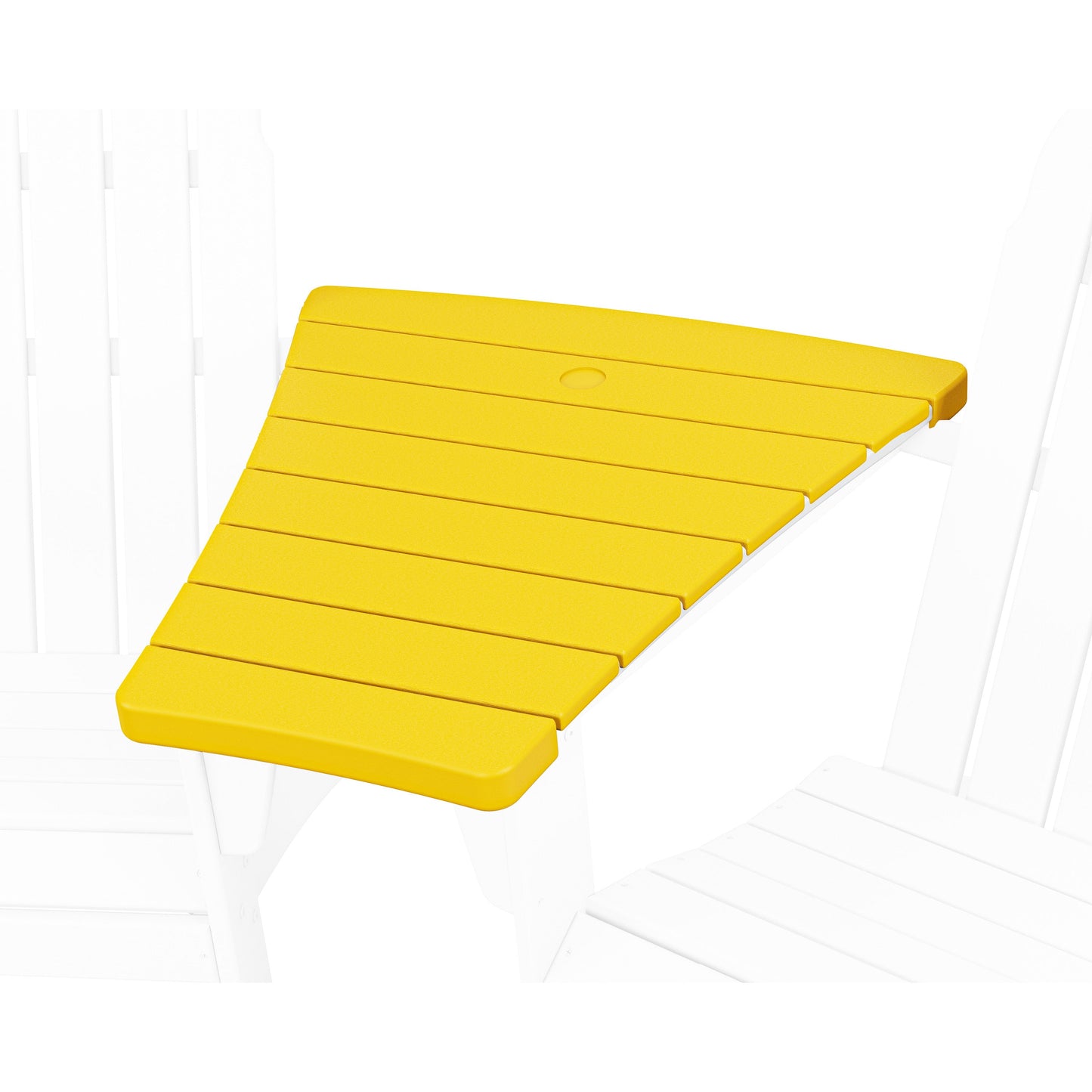 POLYWOOD 400 Series Angled Adirondack Connecting Table — Lemon