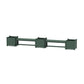POLYWOOD 48" Nautical Straight Double Planter Bench Set - Large — Green