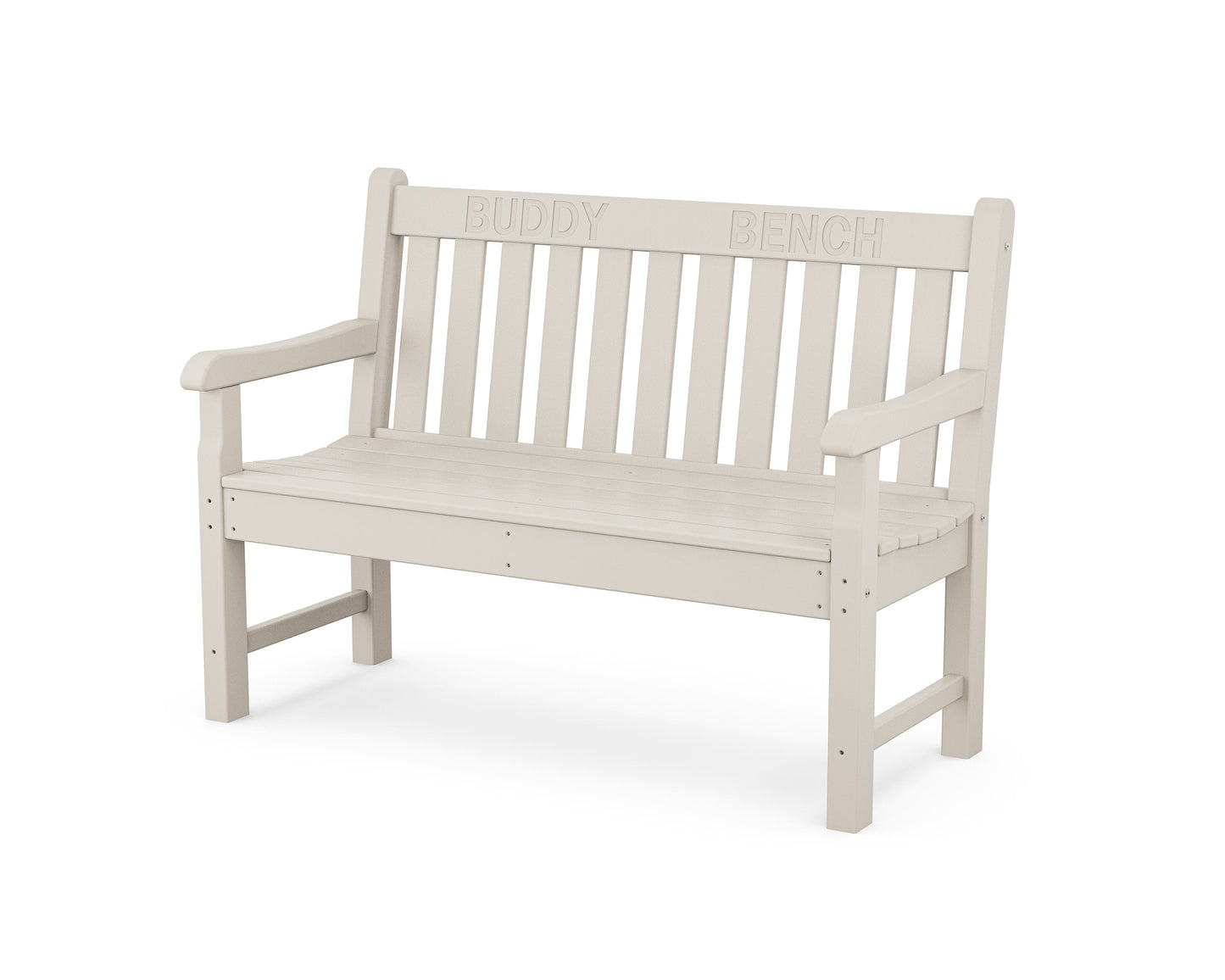 POLYWOOD 48" Buddy Bench — Sand