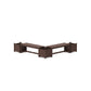 POLYWOOD 48" Vineyard L- Shaped Planter Bench Corner Set — Mahogany