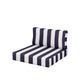 POLYWOOD Acadia Back/Seat Cushion Set — Cabana Stripe Navy