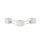 POLYWOOD 48" Nautical L- Shaped Planter Bench Corner Set - Large — White