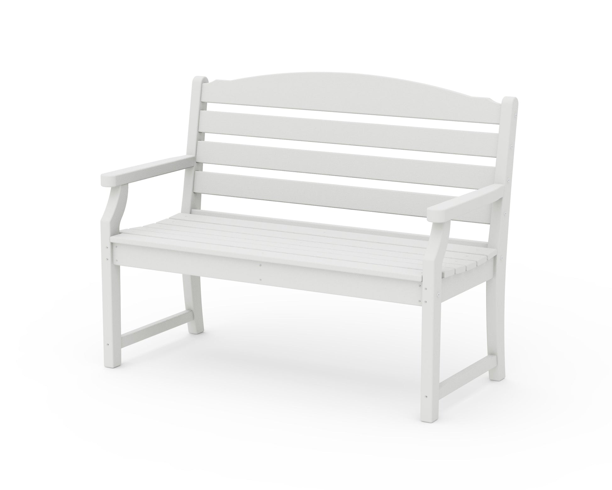 POLYWOOD Savannah 48" Bench — Vintage White
