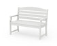 POLYWOOD Savannah 48" Bench — Vintage White