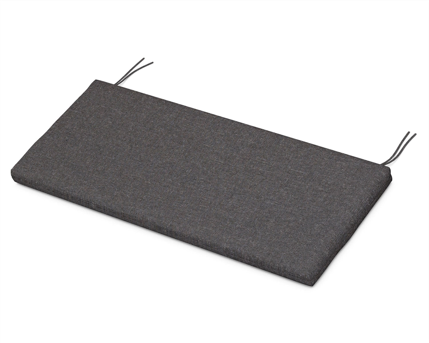 POLYWOOD Bench Seat Cushion - 17.25"D x 43.5"W x 2.5"H — Ash Charcoal
