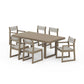 POLYWOOD EDGE Sling 7-Piece Dining Set — Vintage Sahara / Birch Sling