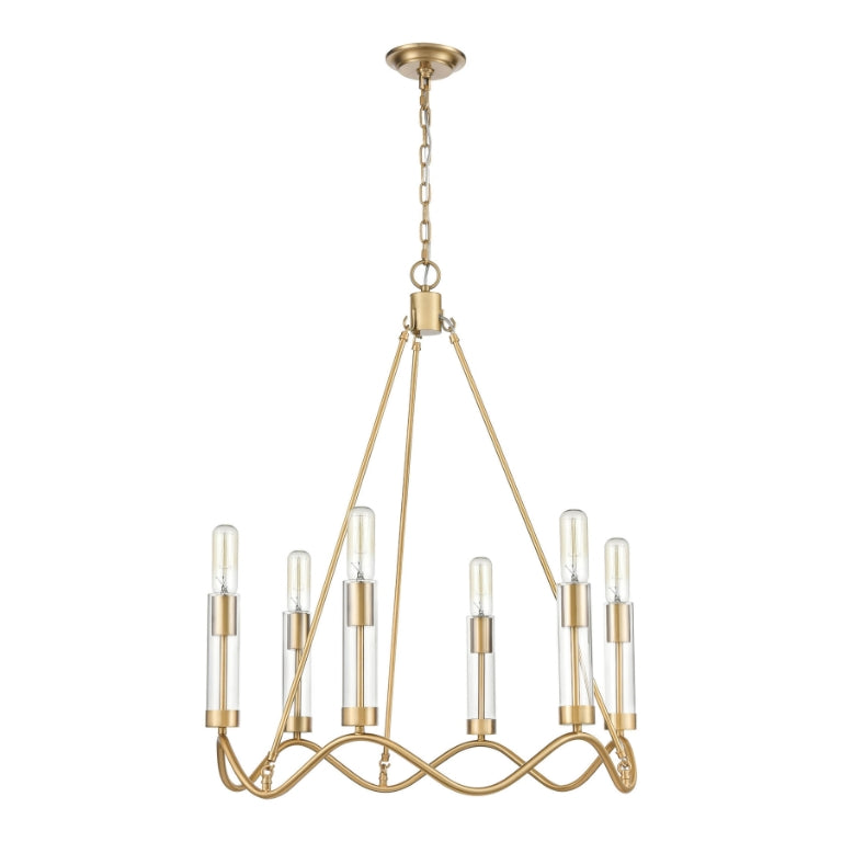CELSIUS 27'' WIDE 6-LIGHT CHANDELIER  -  FREE SHIPPING !!!