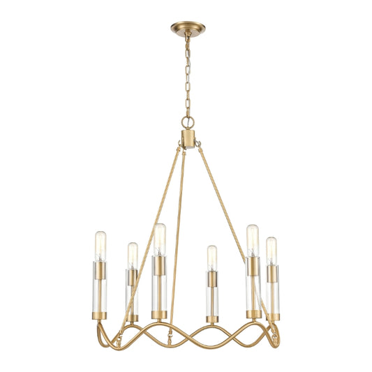 CELSIUS 27'' WIDE 6-LIGHT CHANDELIER  -  FREE SHIPPING !!!
