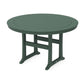POLYWOOD Nautical Trestle 60" Round Counter Table — Green