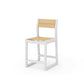 POLYWOOD EDGE Sling Counter Side Chair — White / Dupioni Apricot Sling