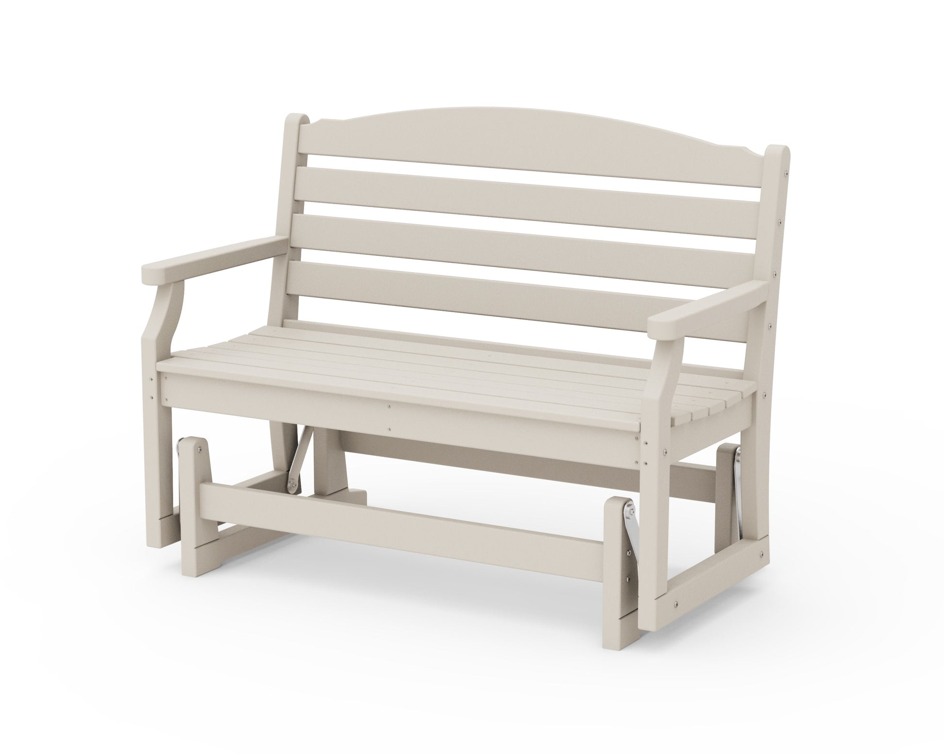 POLYWOOD Savannah 48" Glider — Sand