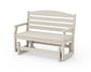 POLYWOOD Savannah 48" Glider — Sand