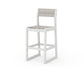 POLYWOOD EDGE Sling Bar Side Chair — Vintage White / Birch Sling