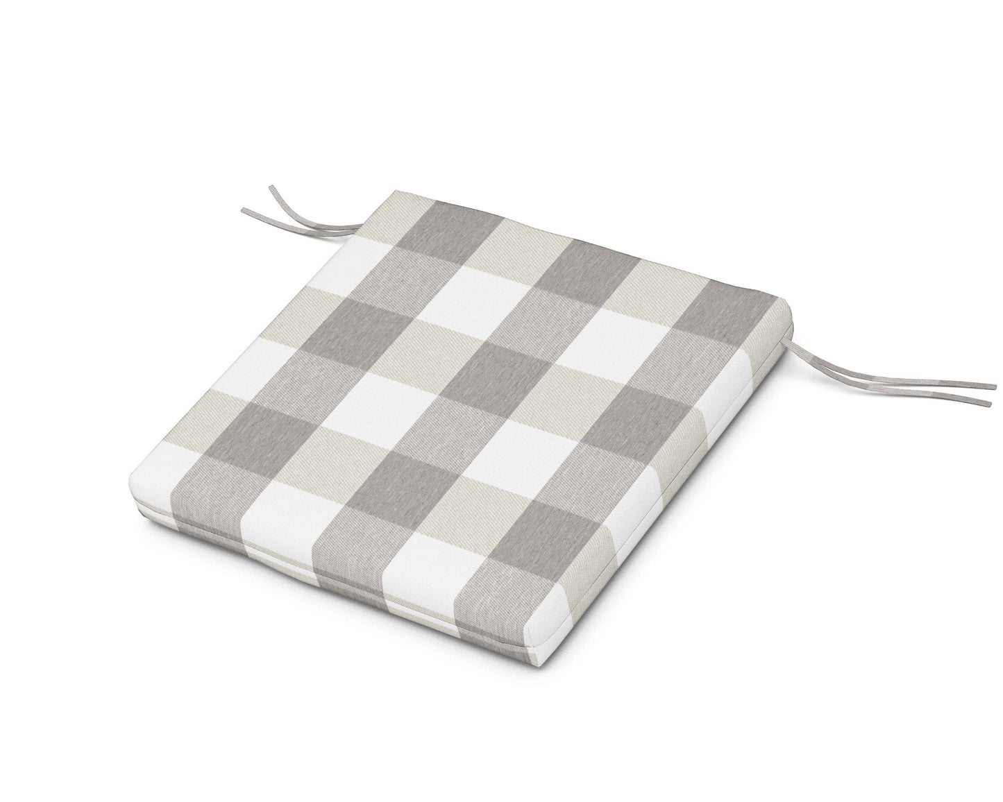 POLYWOOD AL300 Seat Pad — Buffalo Plaid Grey Mist