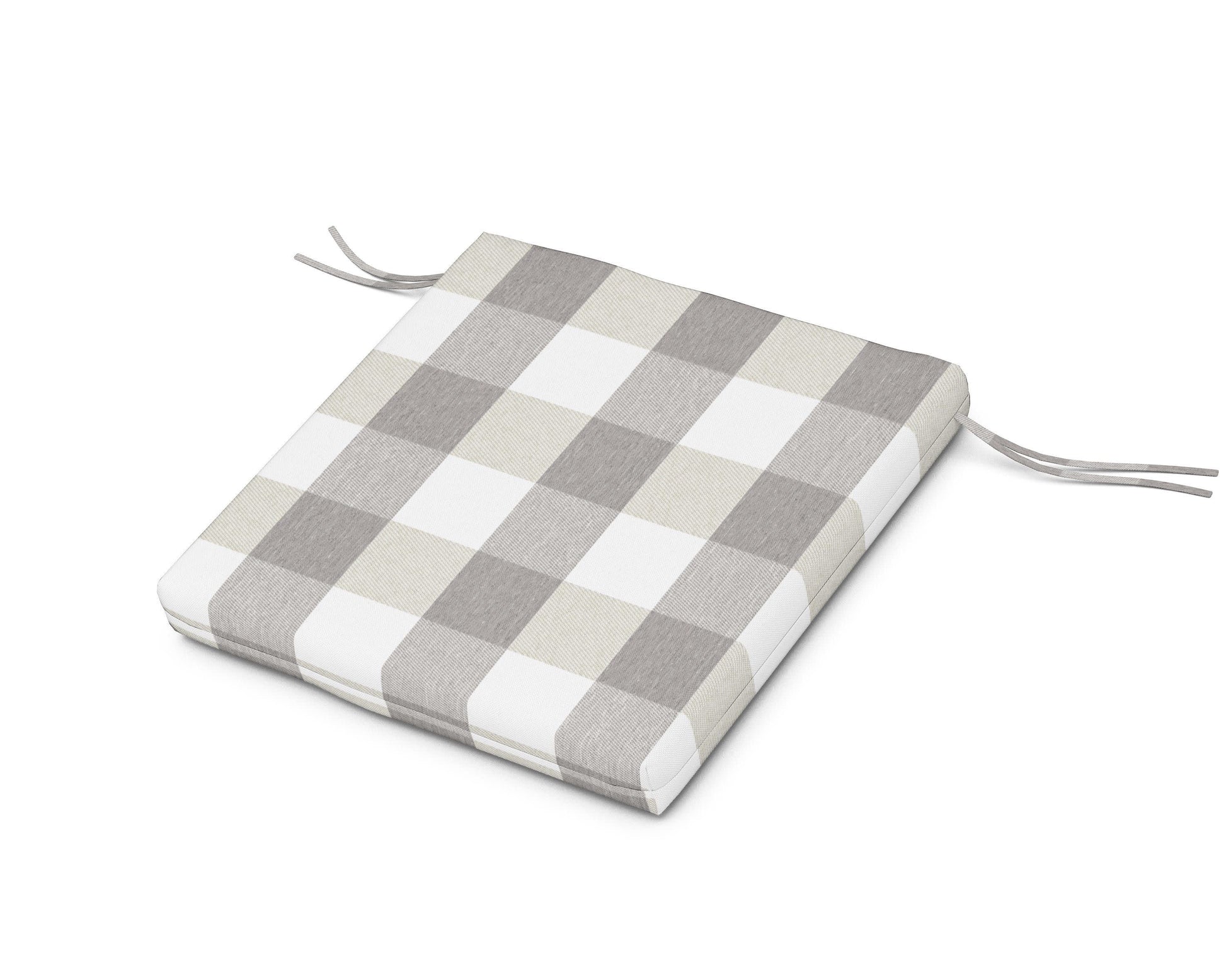 POLYWOOD AL300 Seat Pad — Buffalo Plaid Grey Mist