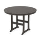 POLYWOOD Nautical Trestle 60" Round Bar Table — Vintage Coffee