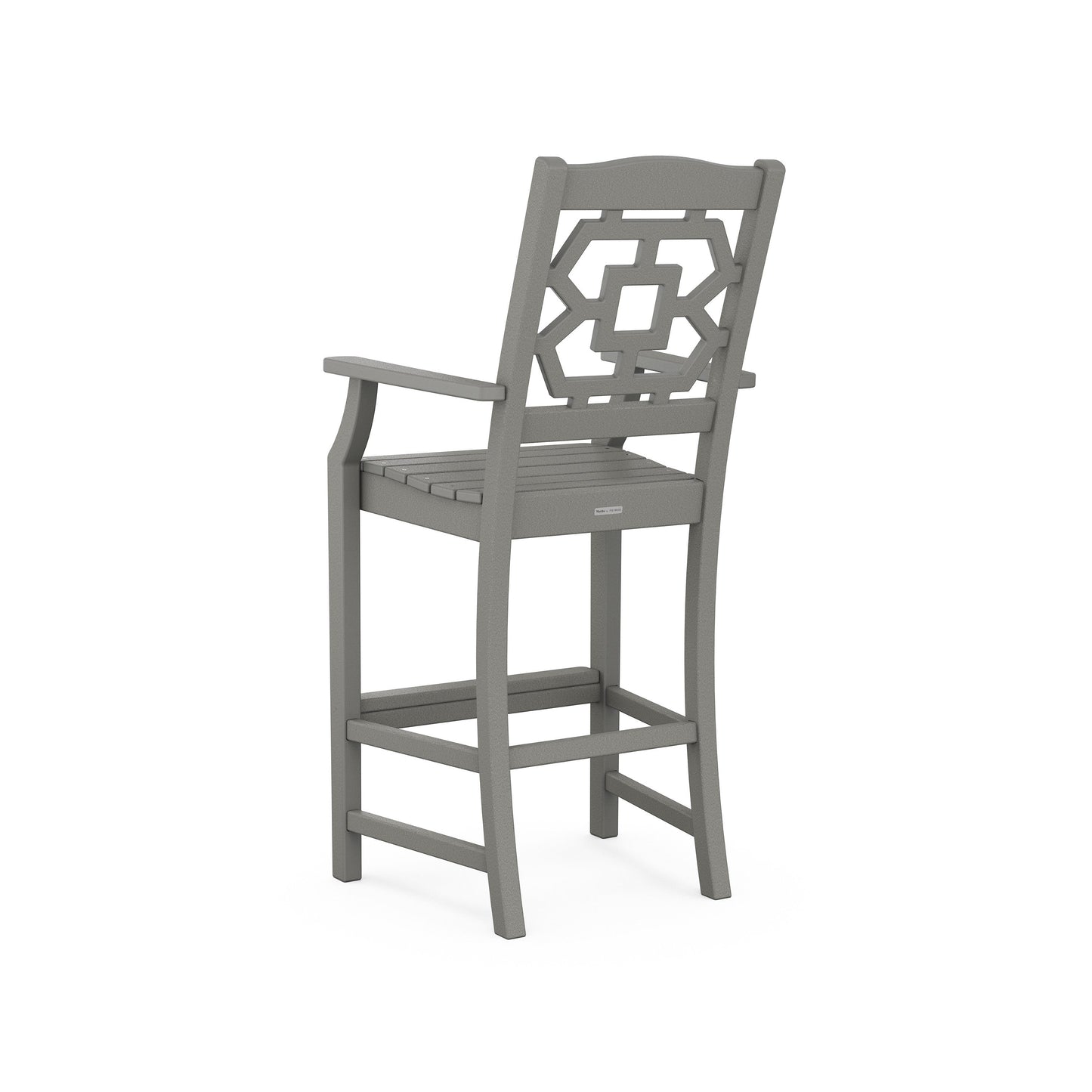 POLYWOOD Chinoiserie Bar Arm Chair