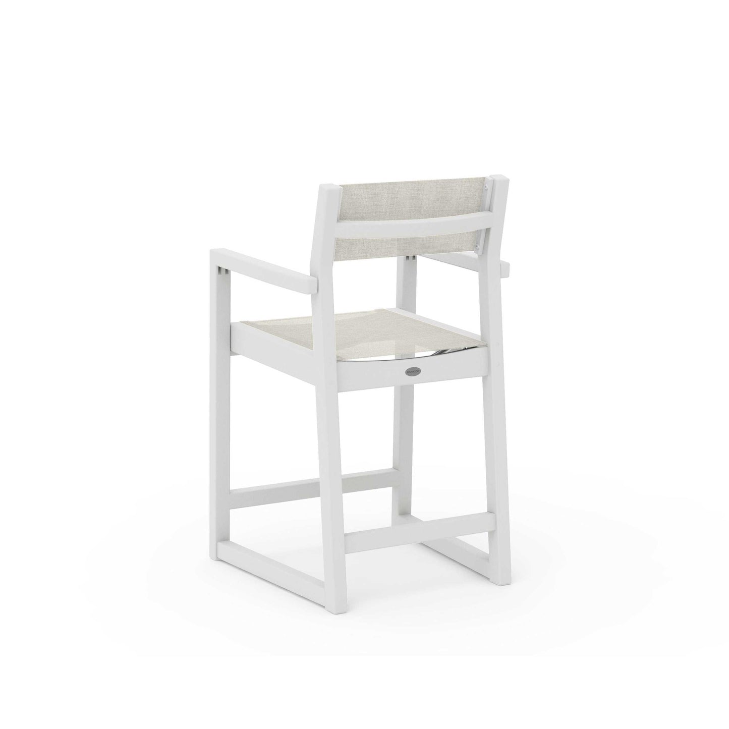 POLYWOOD EDGE Sling Counter Arm Chair
