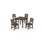 POLYWOOD Savannah Kids 5-Piece Dining Set — Kona