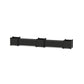 POLYWOOD 48" Nautical Straight Double Planter Storage Bench Set- Large — Black