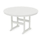 POLYWOOD 60" Round Farmhouse Counter Table — Vintage White