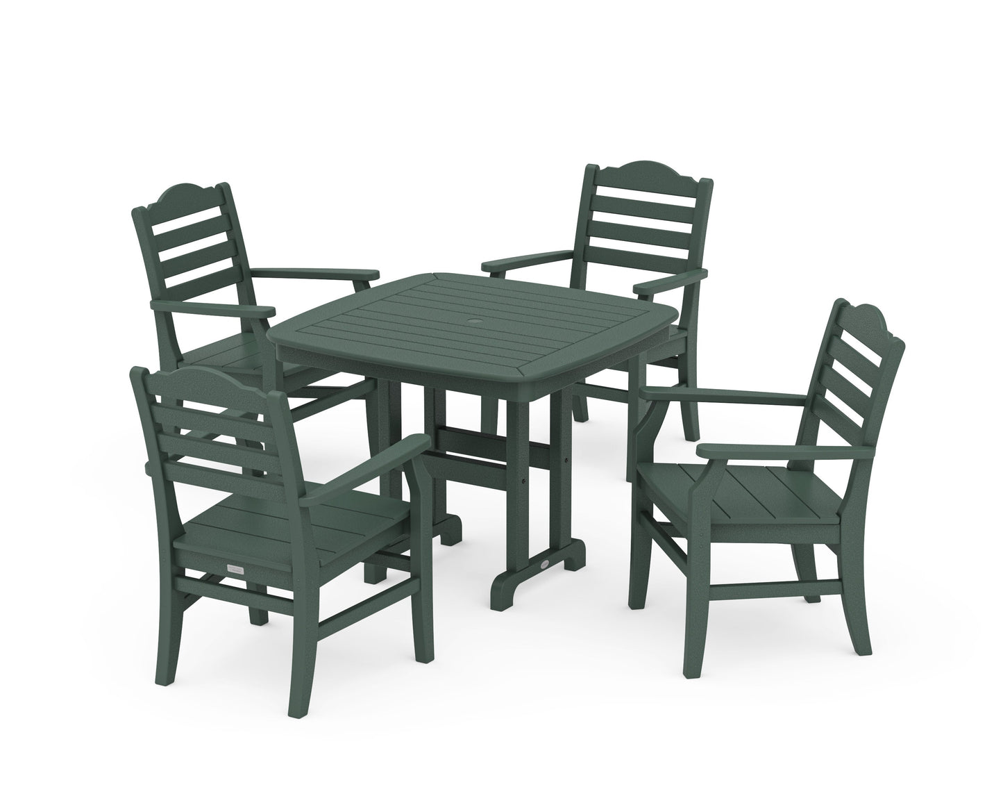 POLYWOOD Savannah 5-Piece Dining Set — Green