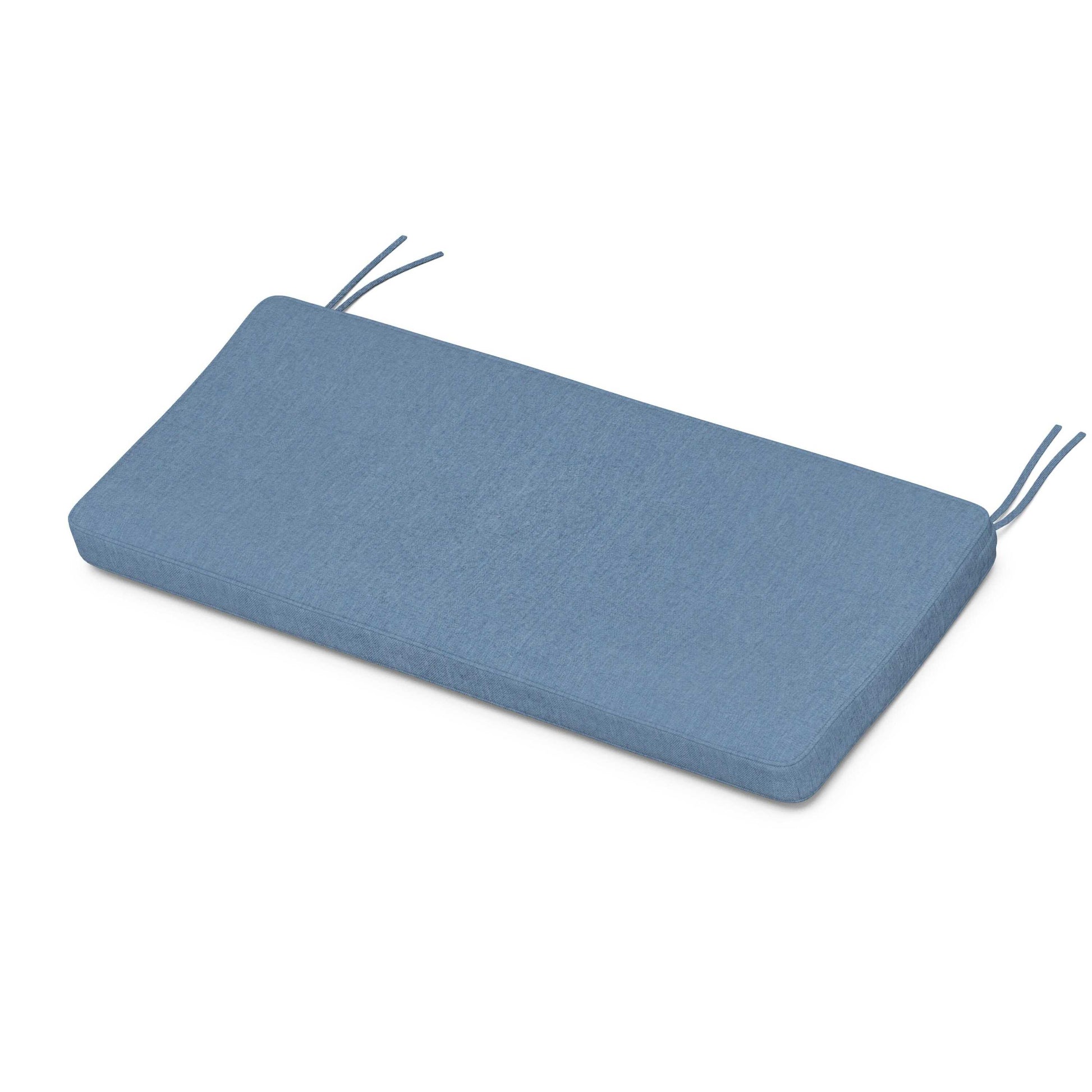 POLYWOOD Chinoiserie Bench Seat Cushion — Sky Blue