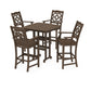 POLYWOOD Chinoiserie 5-Piece Bar Set — Kona