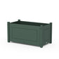 POLYWOOD Country Living Large Rectangle Double Planter Box — Green