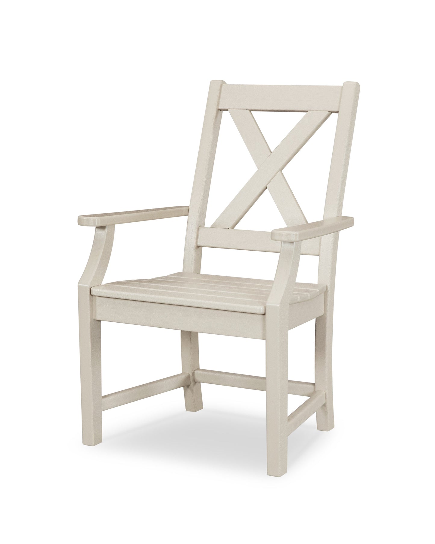POLYWOOD Braxton Dining Arm Chair — Sand