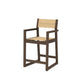 POLYWOOD EDGE Sling Counter Arm Chair — Kona / Dupioni Apricot Sling