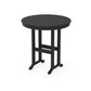 POLYWOOD 36" Round Farmhouse Counter Table — Black
