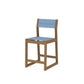 POLYWOOD EDGE Sling Counter Side Chair — Natural / Poolside Sling