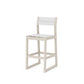 POLYWOOD EDGE Sling Bar Side Chair — Sand / White Sling