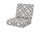 POLYWOOD Ateeva Harbour Seat and Back Cushion — Trellis Grey Mist