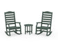 POLYWOOD Savannah 3-Piece Rocking Chair Set — Green