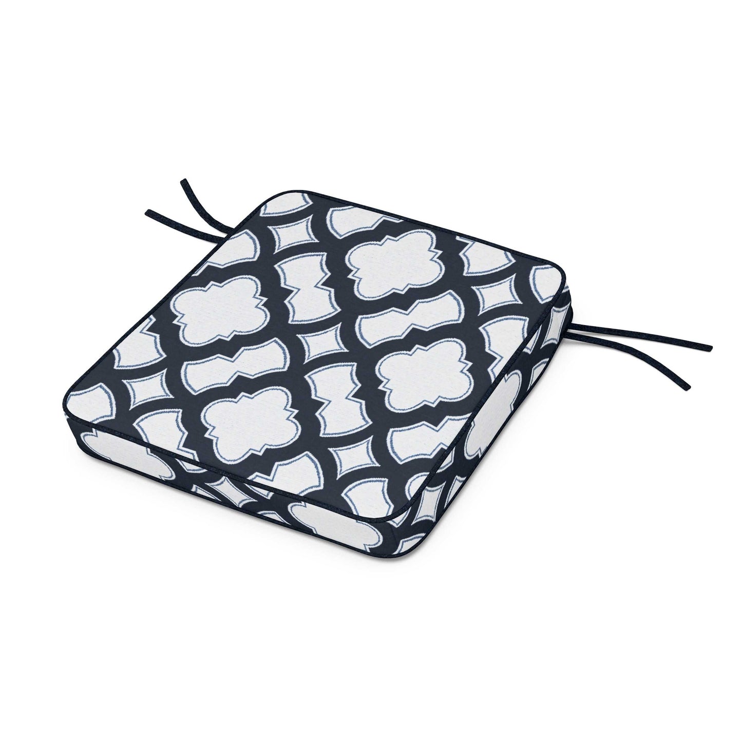 POLYWOOD Acadia Dining Arm Seat Cushion — Trellis Marine Indigo