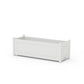 POLYWOOD Country Living Rectangle Triple Planter Box — White