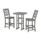 POLYWOOD Chinoiserie 3-Piece Bar Set — Slate Grey